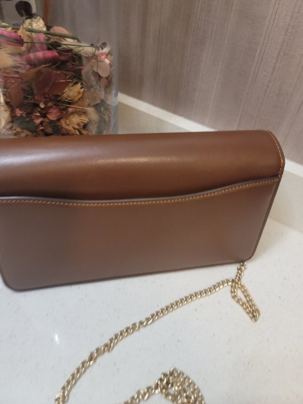 Coach Women's Brown Tabby Signature Chain-Linked Crossbody Bag NWT - Picture 5 of 10